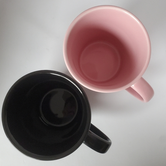 Mr & Mrs Mugs from Indigo Pink & Black  Coffee Tea Wedding Honeymoon Marriage - Picture 7 of 10